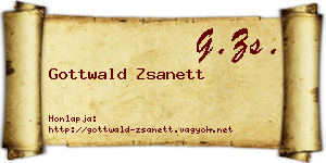 Gottwald Zsanett névjegykártya